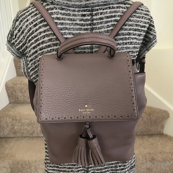 kate spade Handbags - Kate spade Teba James Street Backpack porcini Gray